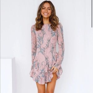 Hello Molly WHAT IT MEANS TO CRUSH DRESS PINK size US XS